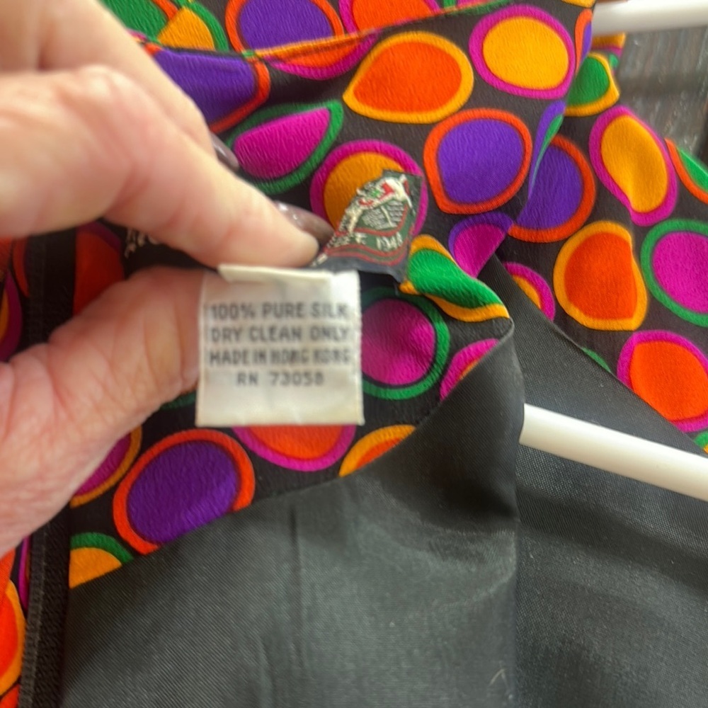 Harold's Vintage Colorful Polka Dot Mini Dress - Picture 9 of 13